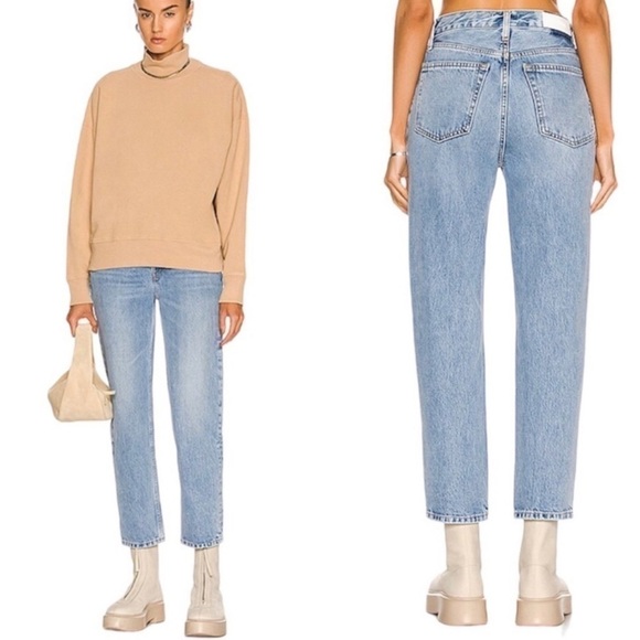 Re/Done 70s High Waist Jeans Stove Pipe NAF - Picture 1 of 7